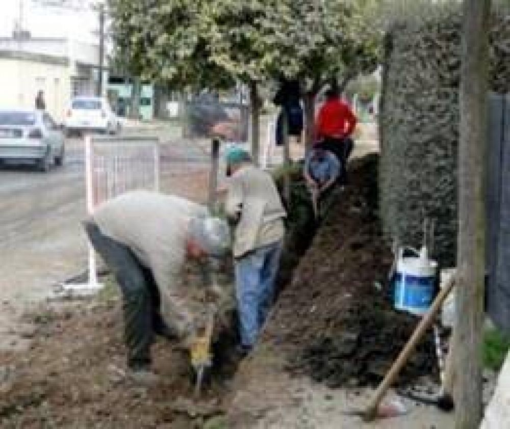 Obra de gas en Zona Norte
