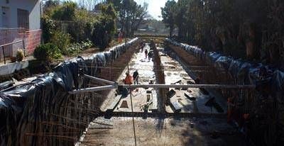 GRAL. PUEYRRED�N - Avanza la primera etapa del colector pluvial Marcos Sastre