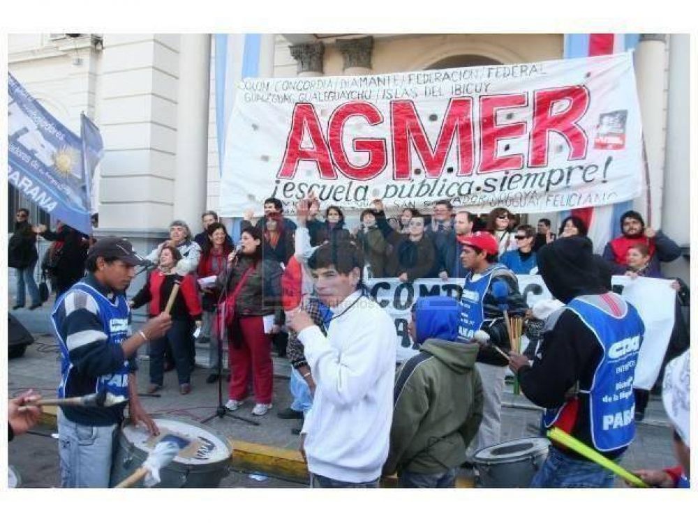 Agmer calific� de �contundente� la primera jornada de protesta