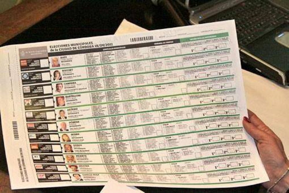 Ya est� definida la Boleta �nica con que votar�n casi un mill�n de cordobeses
