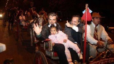 Alfons�n acompa�� a los candidatos del ACyS