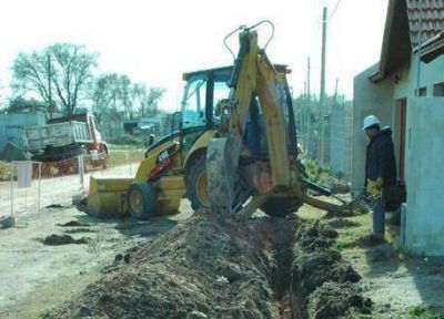 Se inici� la construcci�n de la red de gas en Tiro Federal y Nicol�s Avellaneda 