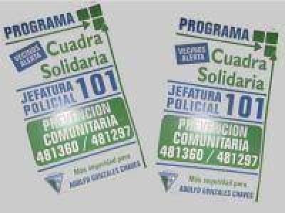 La polic�a Chavense relanza el plan �Cuadras Solidarias�