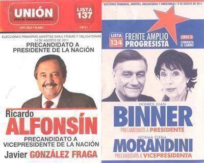 El FrePam va con tres boletas el 23/10
