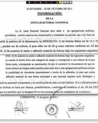 Las boletas para concejales podr�n ir en colores y con la foto de los candidatos