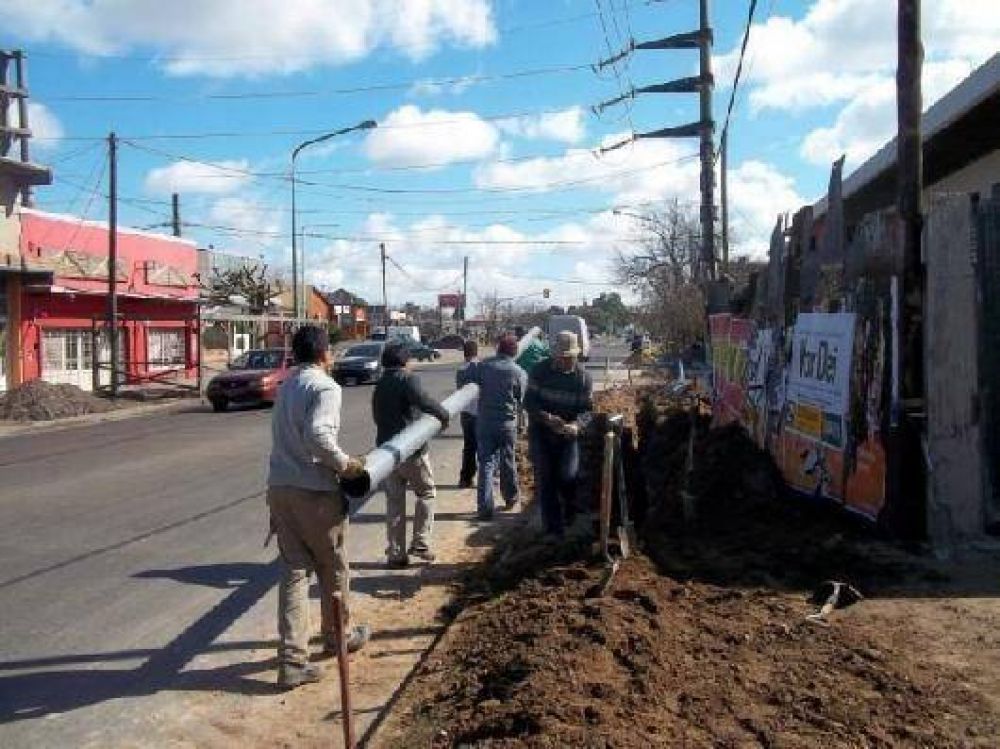 Entr� en su etapa final la construcci�n de las redes de agua en Corimayo
