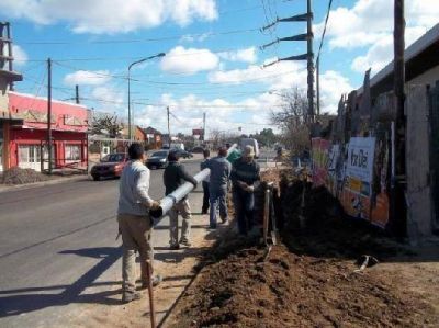 Entr� en su etapa final la construcci�n de las redes de agua en Corimayo