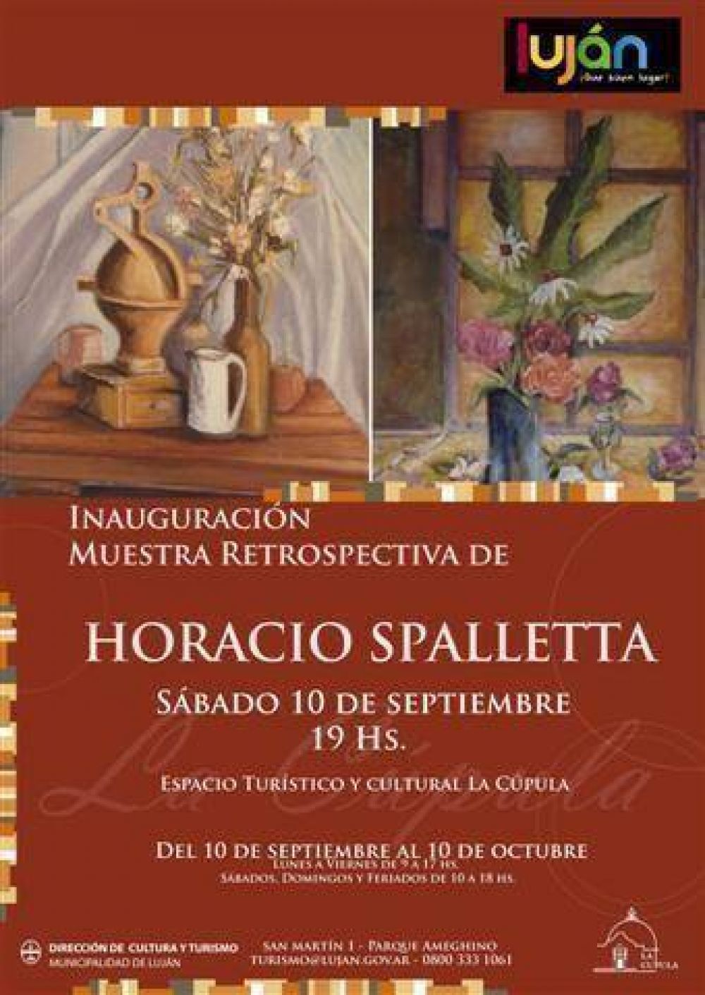 LUJ�N - INAUGURACI�N MUESTRA RETROSPECTIVA DE HORACIO SPALLETTA