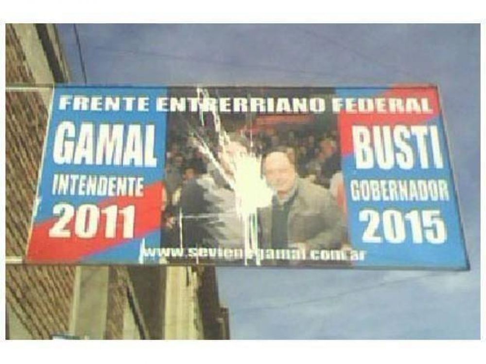 Violentaron local partidario bustista