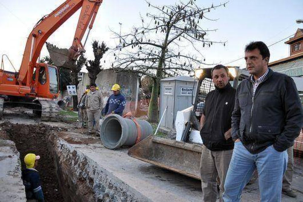 Massa recorri� las obras hidr�ulicas en La Paloma