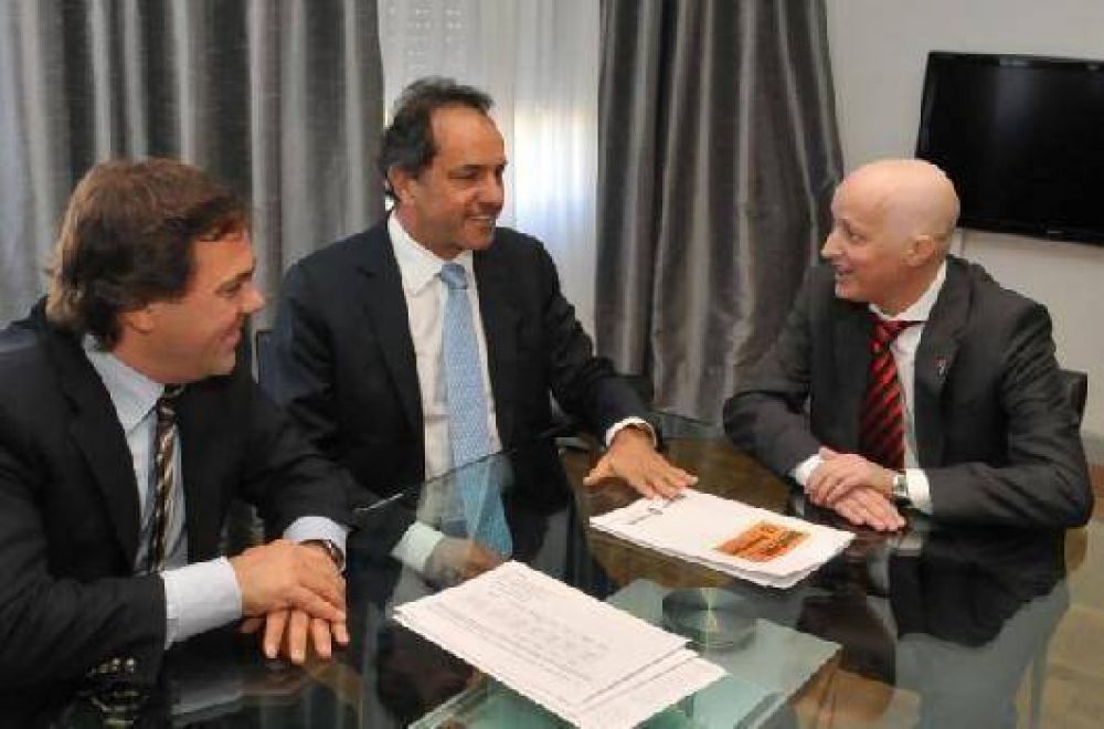 Scioli e Insaurralde se reunieron en una reuni�n de Trabajo sobre obra p�blica