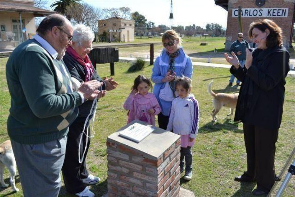 LUJ�N - LA INTENDENTA ENCABEZO EL EMOTIVO ACTO DE CONMEMORACION DE LOS 130 A�OS DE CARLOS KEEN