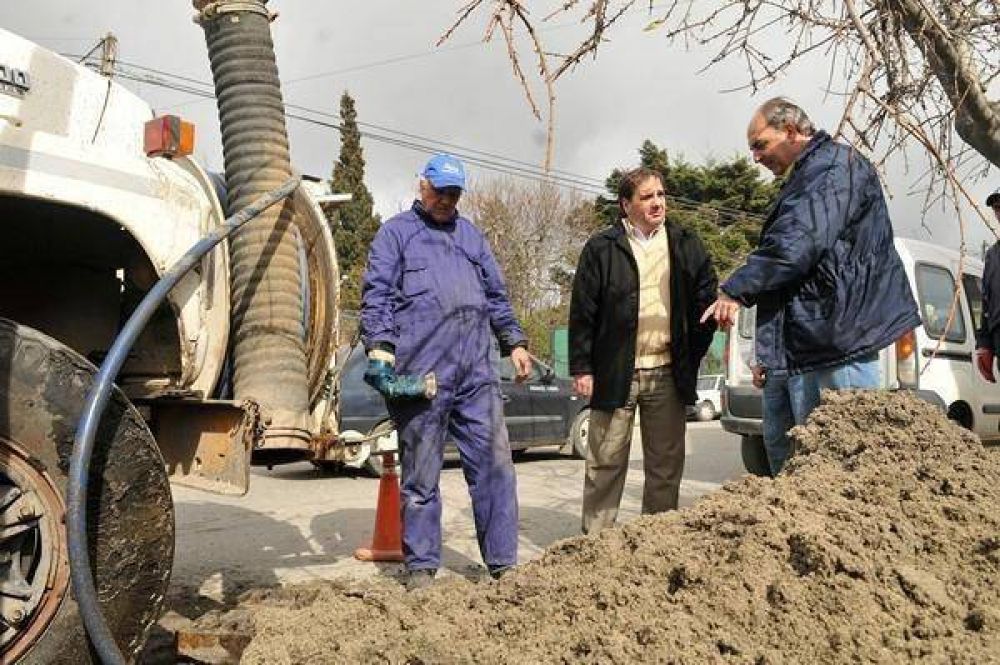 Trabajan en pluviales