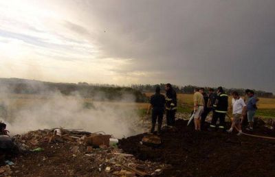 �Los incendios en el basural se provocaron con intenci�n�