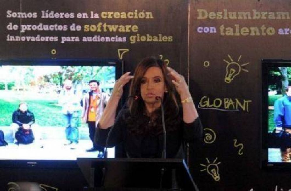 La presidenta remarc� la necesidad del desarrollo de la industria del software en el pa�s