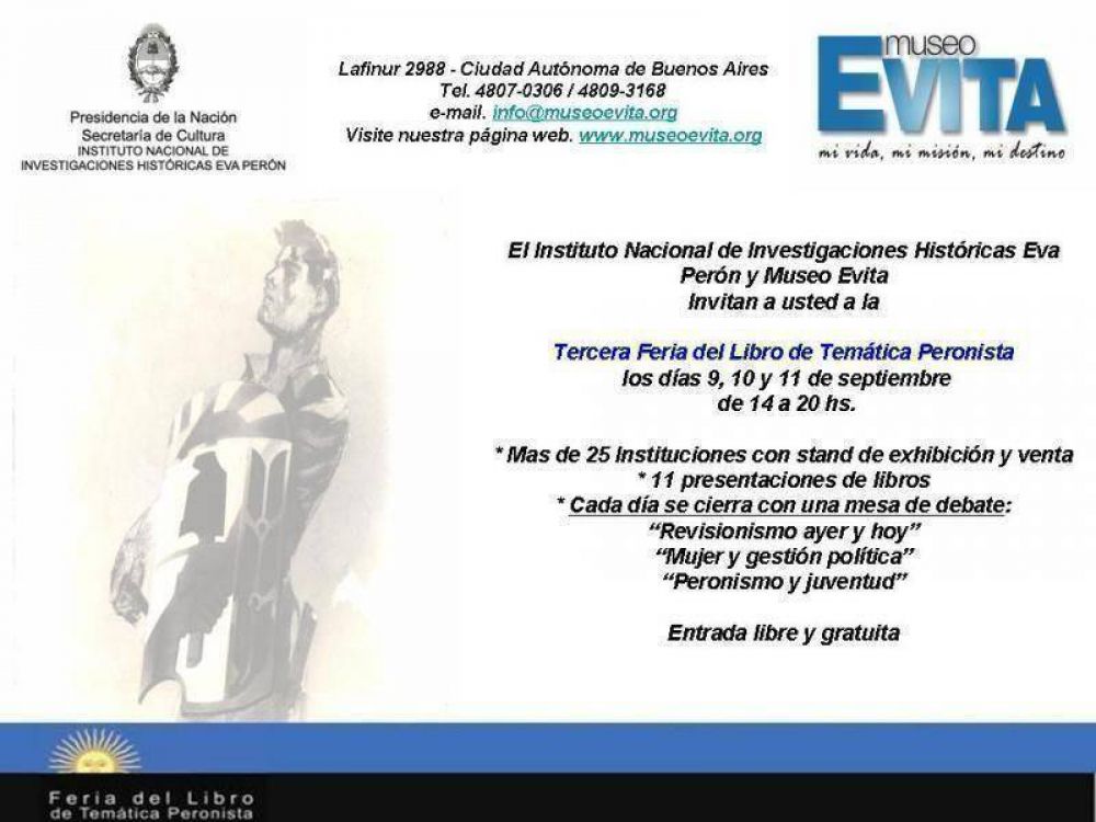 FERIA DEL LIBRO - TEMATICA PERONISTA EN LUJ�N