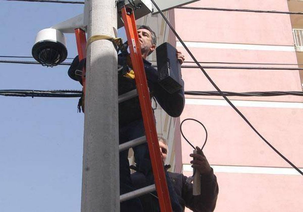 Conectaron las primeras c�maras de vigilancia