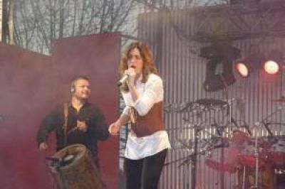 Soledad brill� al cierre de la fiesta del salame