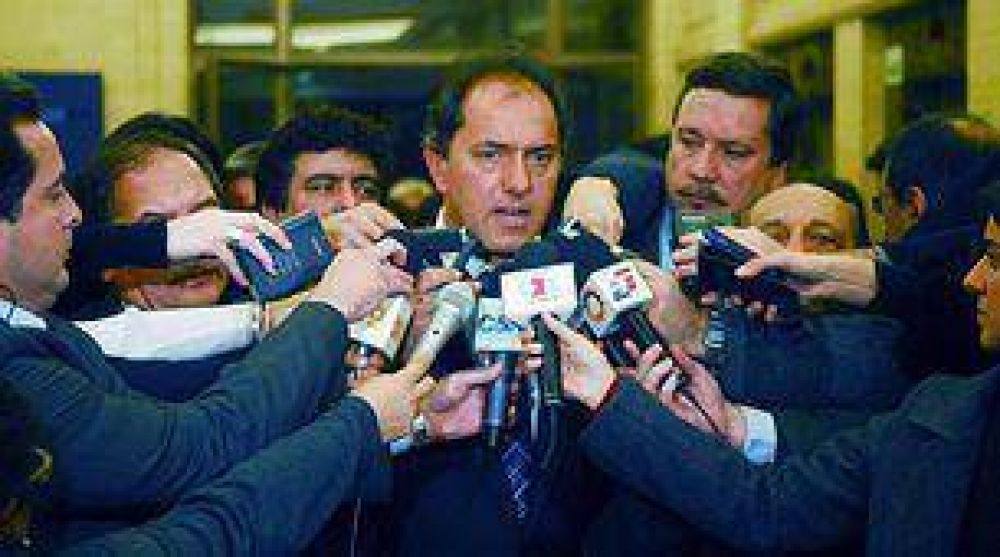 Scioli volvi� a apoyar la decisi�n de liberar los cortes en Entre R�os