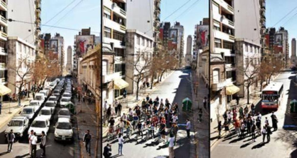 El d�a en que los autos les dejaron lugar a las bicicletas