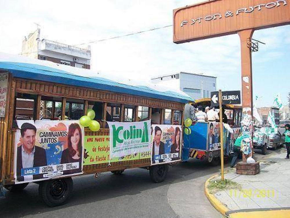 CARAVANA DE COLINA EN LANUS EN APOYO AL GOBIERNO NACIONAL Y A DIAZ PEREZ