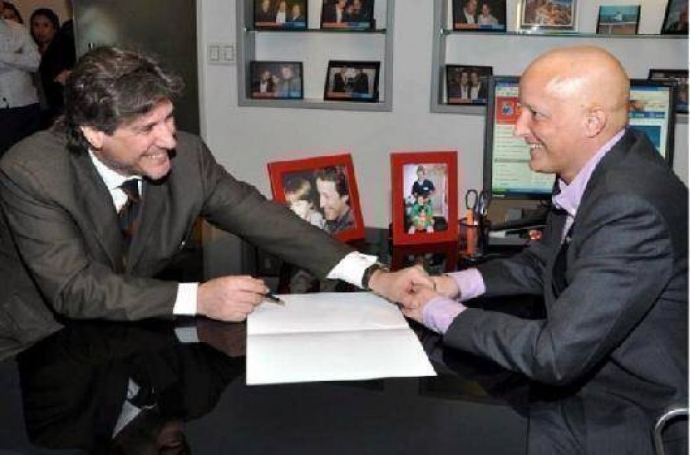 Boudou se reuni� con Insaurralde y llev� los saludos de la presidenta por el 150� aniversario