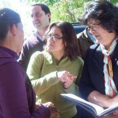 Luc�a visit� Bel�n y prometi� obras h�dricas 