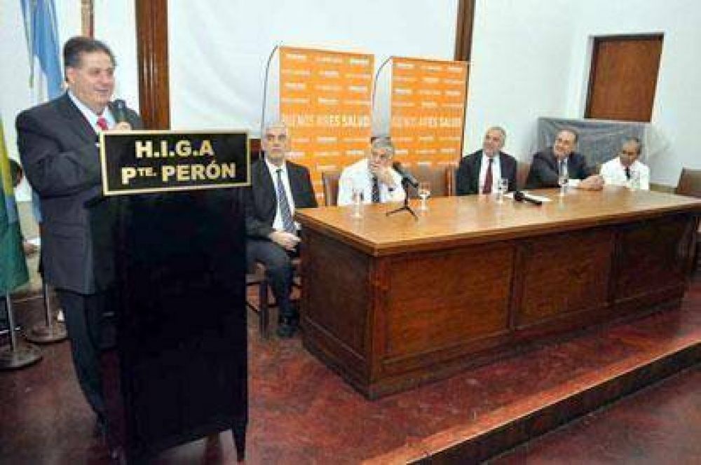 El Ministro Collia inaugur� el nuevo sector de cl�nica m�dica del Hospital Per�n