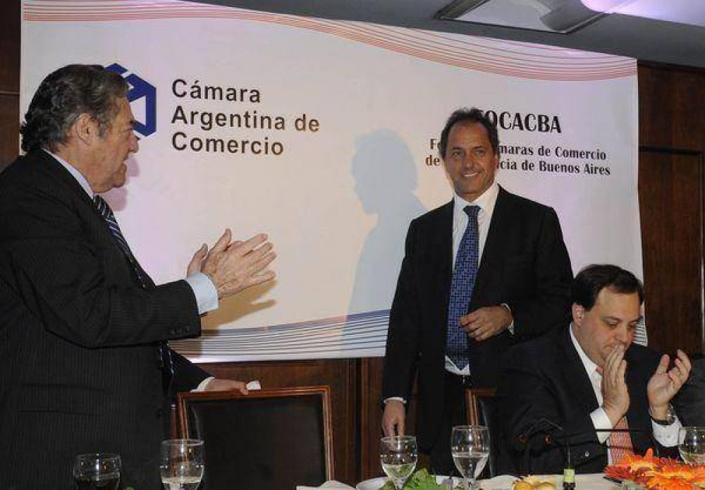 Scioli avanz� con la C�mara Argentina de Comercio en gestiones para el sector