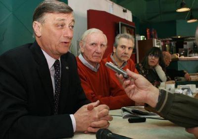Binner respald� a candidatos locales