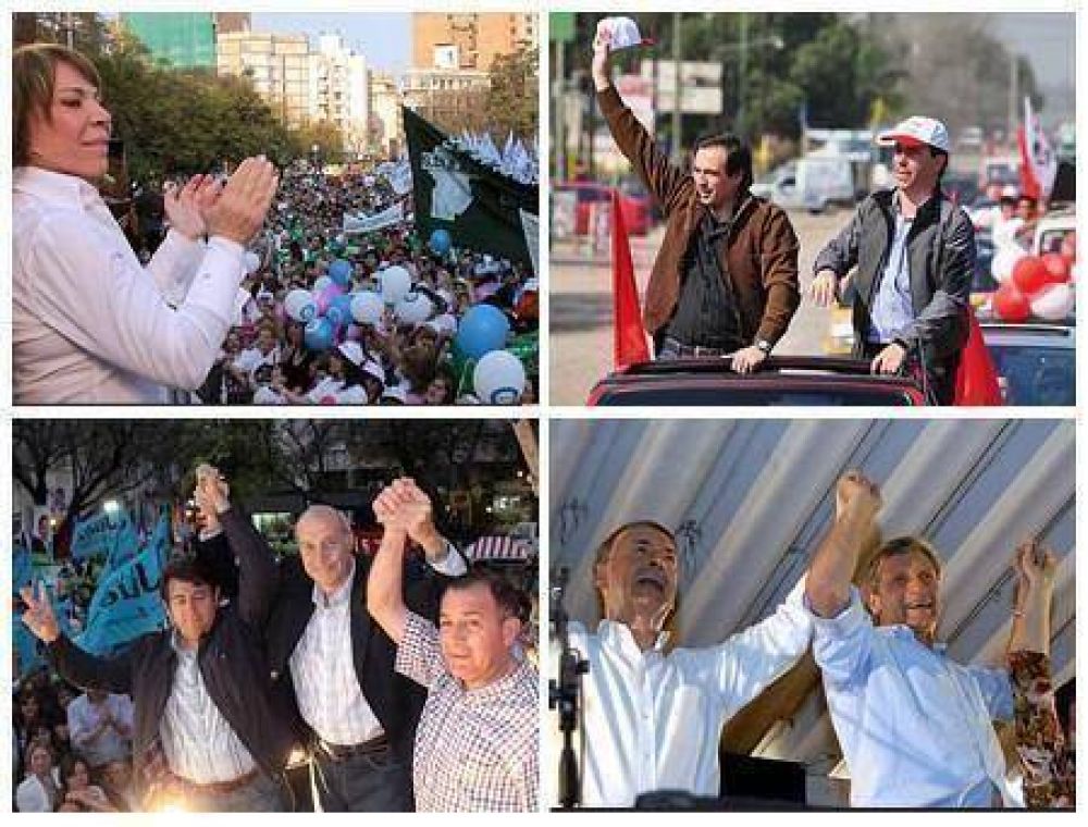 Candidatos cerraron una campa�a caliente 