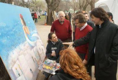 El Intendente estuvo en las Jornadas Nacionales de Muralismo