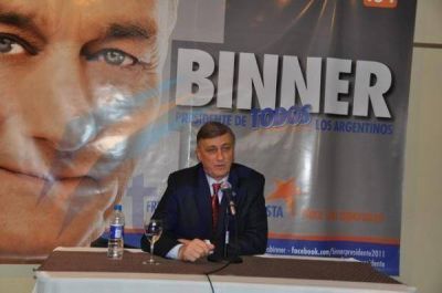 Binner no habl� de acuerdos pol�ticos sino de �conocer la realidad del pa�s para una propuesta de gobernabilidad�