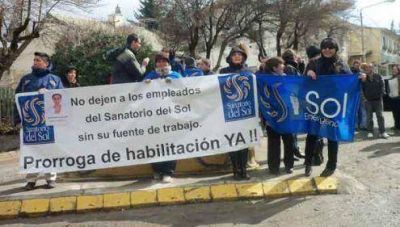 Volvieron a reclamar los trabajadores del Sanatorio del Sol