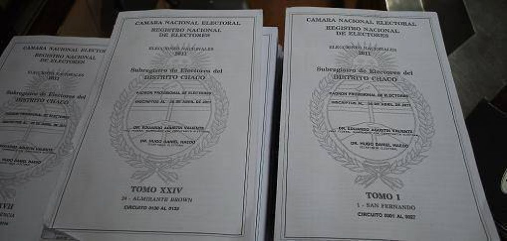 Exponen padr�n definitivo de electores del Chaco