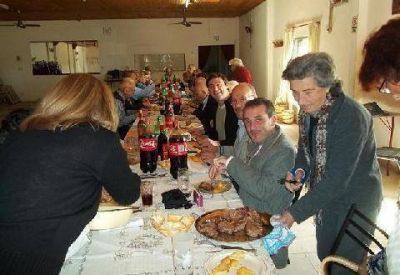 Oscar Luciani en el Centro de Jubilados del Juan XXIII
