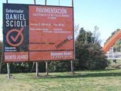 Benito Ju�rez: Comienza la construcci�n de colectoras en Ruta 86