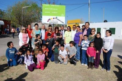 Pueblos Puntanos: inauguraron mejoras en la plaza del barrio Faeccap 