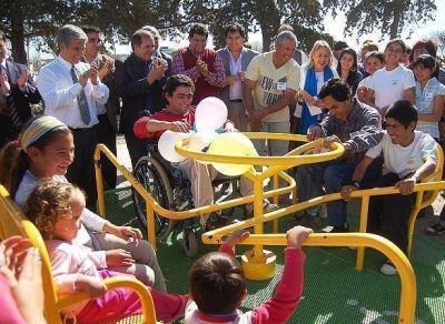Inauguraron en Santa Rosa del Conlara una Plaza Integradora