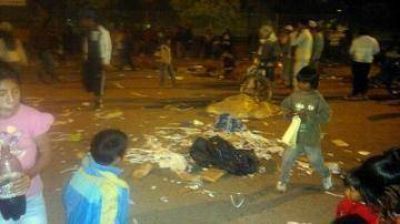 SAENZ PE�A: SE LEVANT� EL ACAMPE DE ABORIGENES