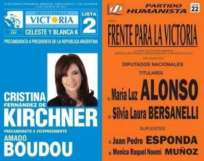 El PJ pampeano llevar� a la presidenta en la boleta. Falta definir lo de Alonso y Bersanelli.