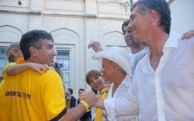 Mauricio Macri y su gabinete se encuentran en Luj�n en un �retiro�