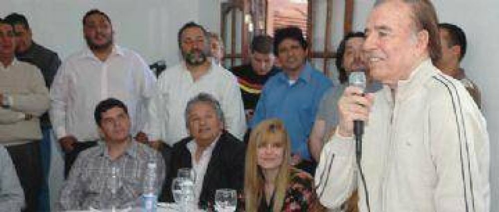Carlos Menem breg� por la Reelecci�n de Beder Herrera 
