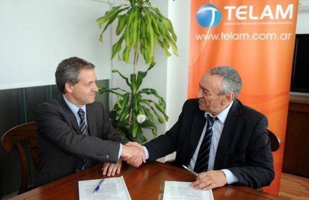 El Municipio firm� un convenio con T�lam