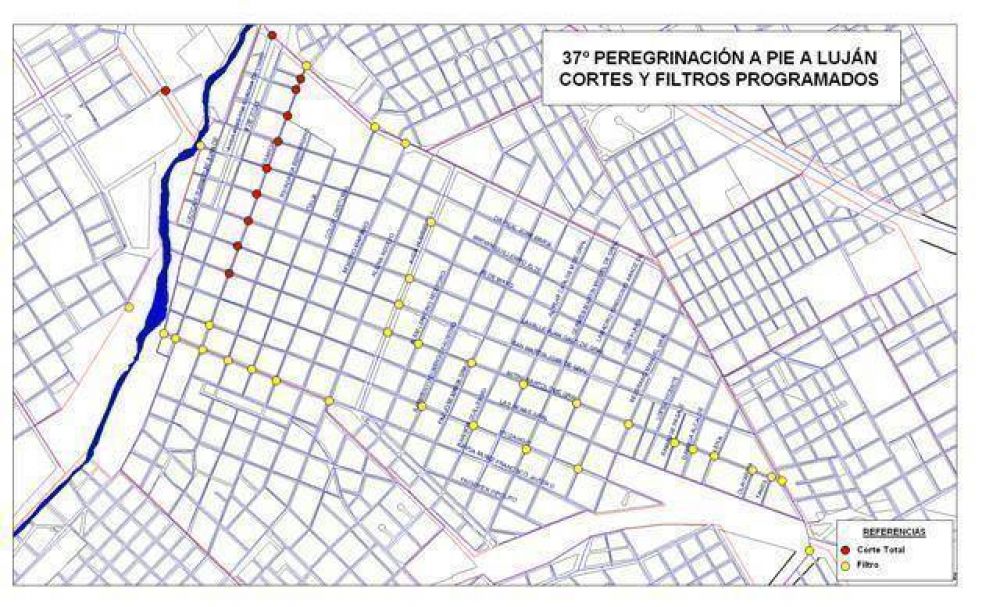 LUJ�N - OPERATIVO PREVISTO PARA LA PEREGRINACI�N DE LA JUVENTUD, QUE SE LLEVAR� A CABO EL PR�XIMO FIN DE SEMANA