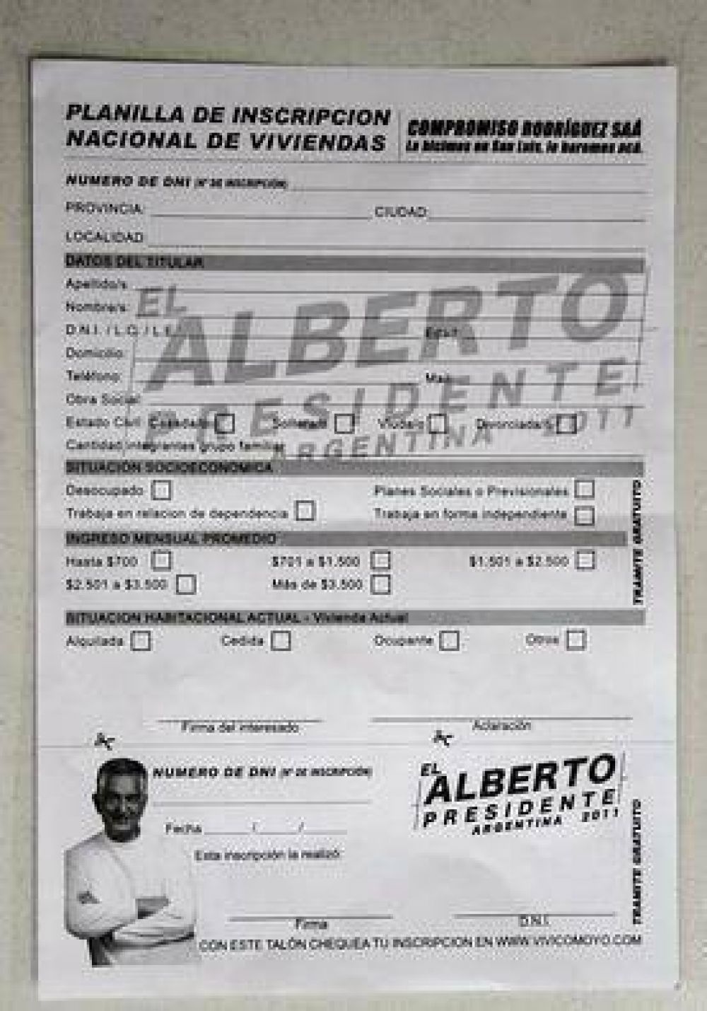 "Viv� como yo": la incre�ble promesa de campa�a de Rodr�guez Sa�