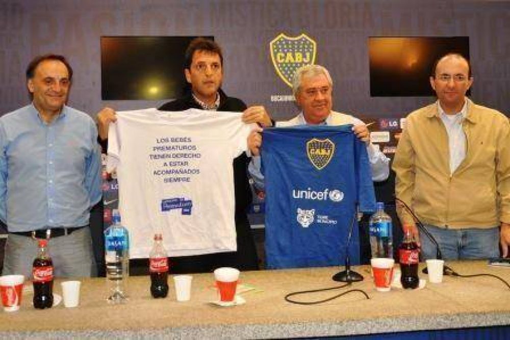 Tigre y Boca se la juegan por los beb�s prematuros junto a UNICEF