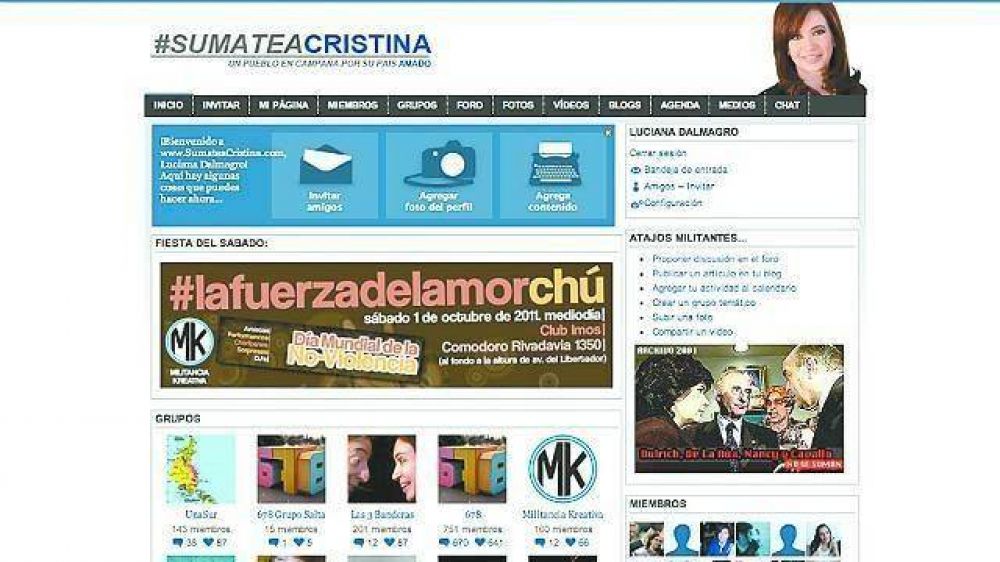 Presencia entrerriana en la primera red social partidaria