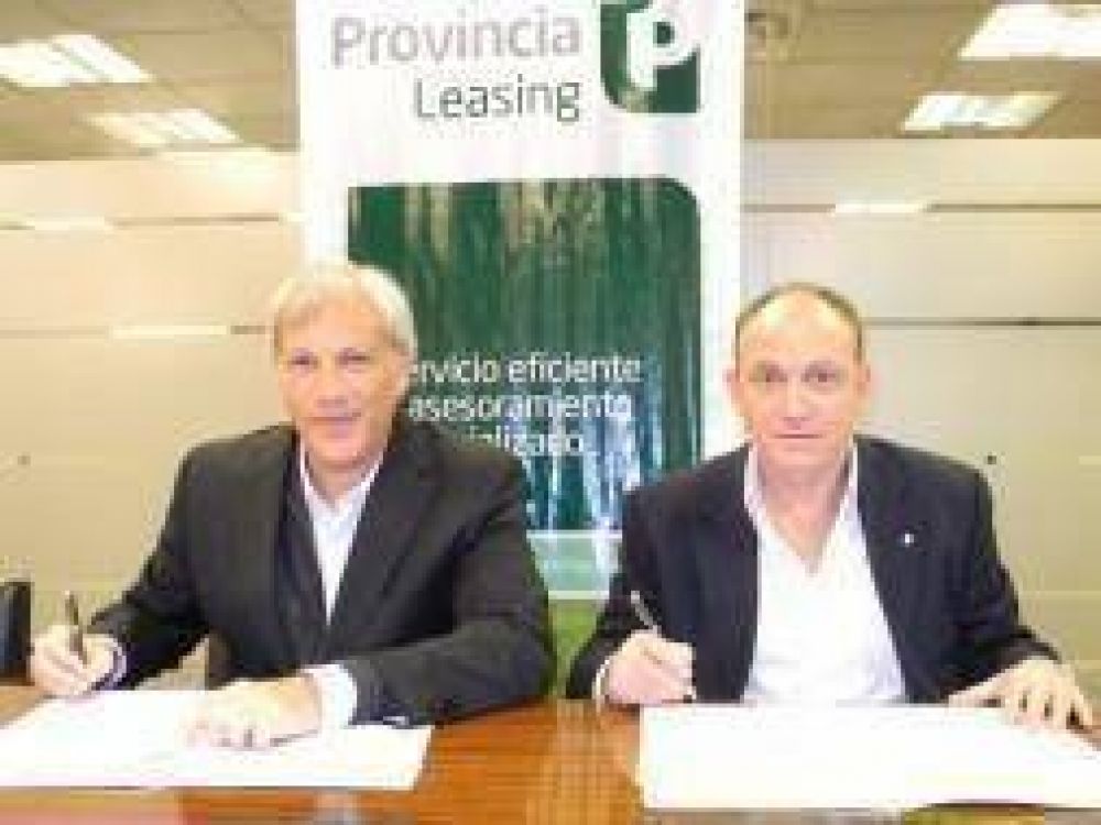 San Nicol�s: Carignani firm� convenio con Provincia Leasing