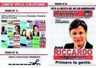 UCR: Riccardo insiste y ense�a a cortar boleta